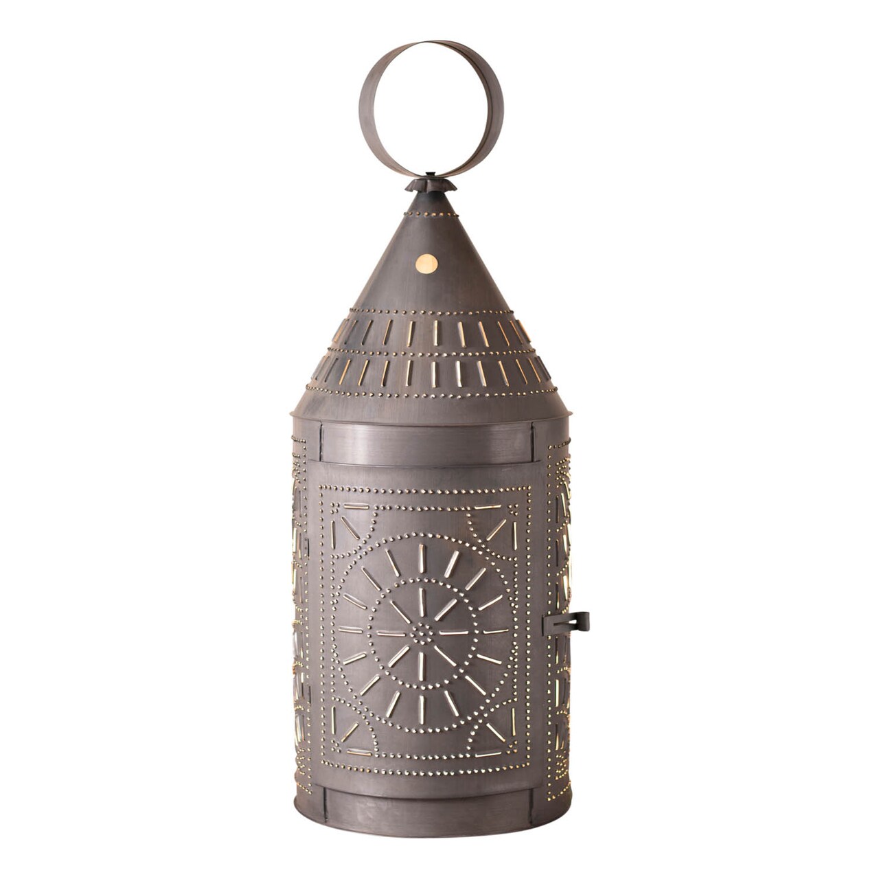 Irvins Country Tinware 36-Inch Tinner's Lantern with Chisel in Kettle Black